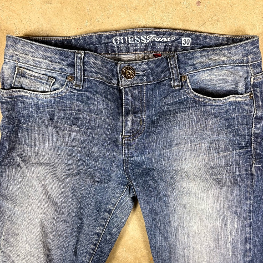 Guess Women's Starlet Straight Leg Blue Jeans Size 30